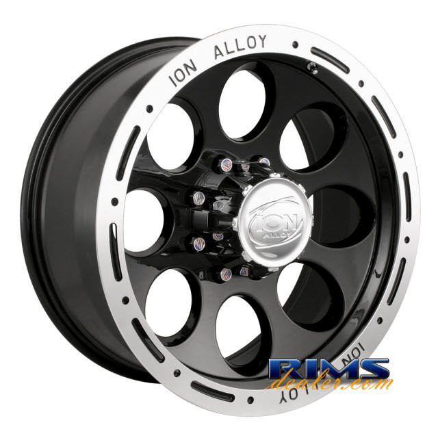 Pictures for Ion Alloy Wheels 174 off-road machined w/ black