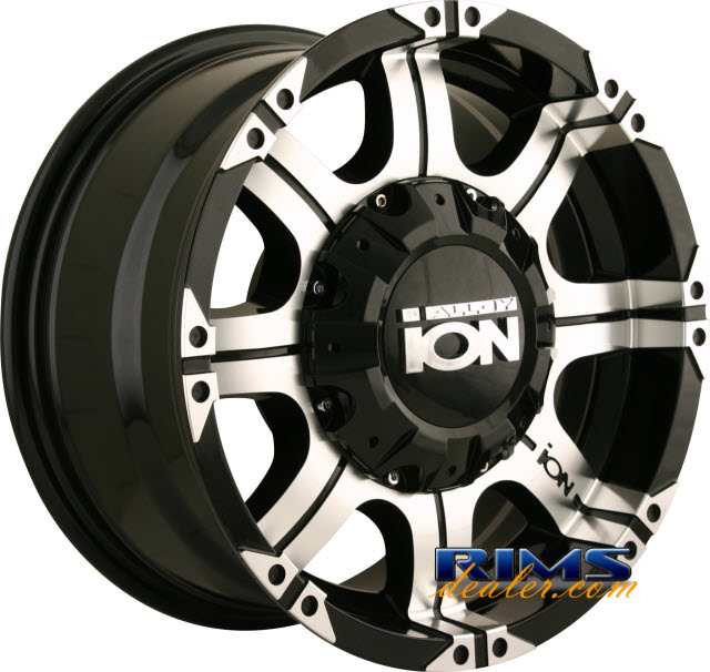 Pictures for Ion Alloy Wheels 187 off-road machined w/ black