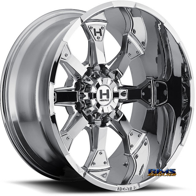 Pictures for Hostile Truck Wheels H101 KNUCKLES 8 - PVD chrome