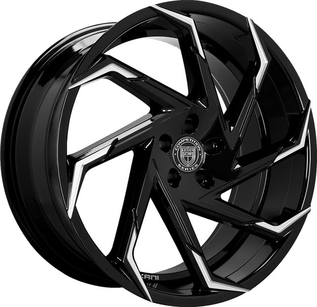 Pictures for LEXANI 667 - CYCLONE Black Gloss w/ Machined