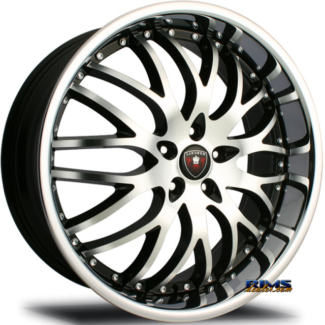 Pictures for MERCELI Wheels M11 - Chrome Lip machined w/ black