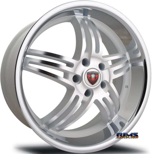Pictures for MERCELI Wheels M4 - Chrome Lip machined w/ silver