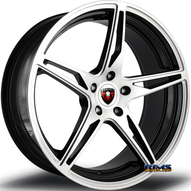 Pictures for MERCELI Wheels M53 - Chrome Lip machined w/ black