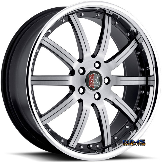 Pictures for Roderick Luxury Wheels RW3 black w/ chrome lip