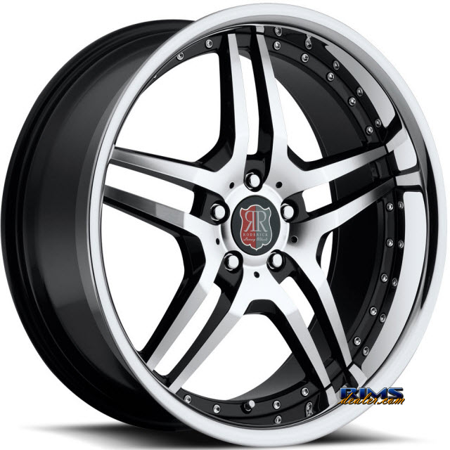 Pictures for Roderick Luxury Wheels RW2 black w/ chrome lip