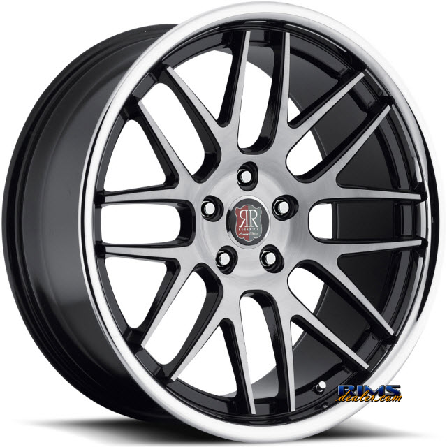 Pictures for Roderick Luxury Wheels RW6 black w/ chrome lip
