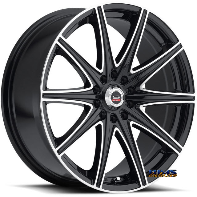 Pictures for Spec 1 Wheels SP-14 black gloss w/ machined