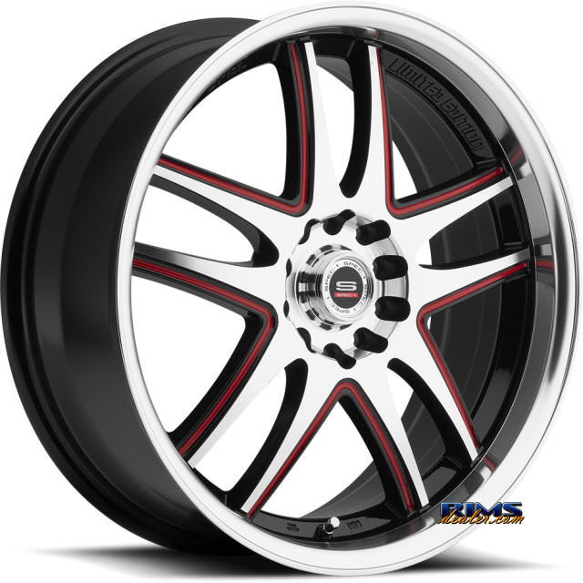Pictures for Spec 1 Wheels SP- 15 black w/ red cap