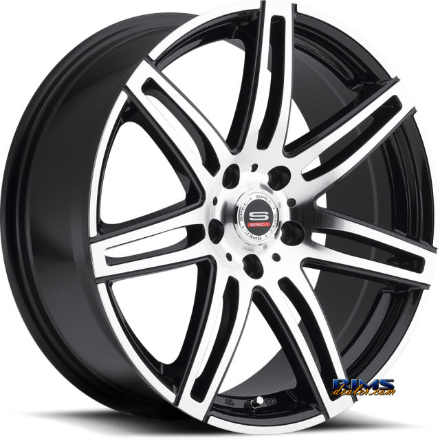 Pictures for Spec 1 Wheels SP- 24 black gloss w/ machined