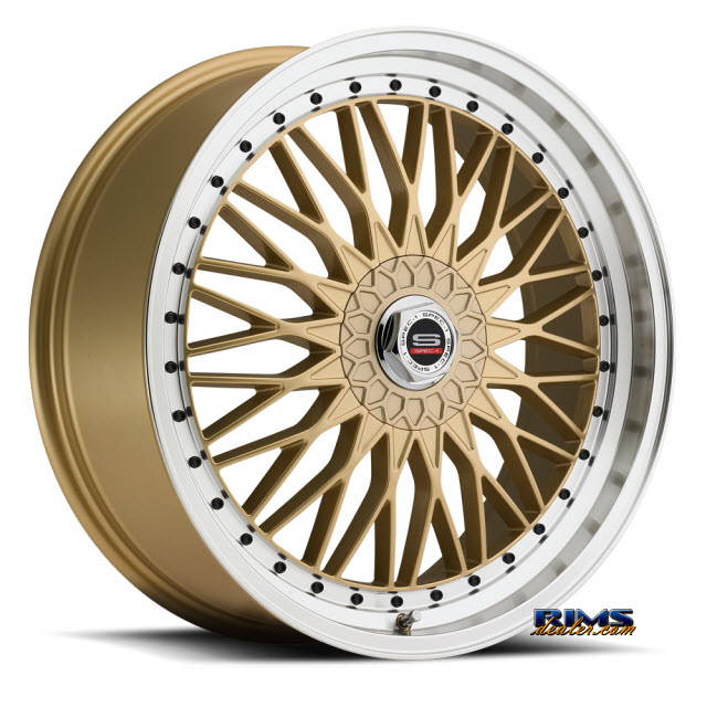 Pictures for Spec 1 Wheels SP-3 gold w/ machined