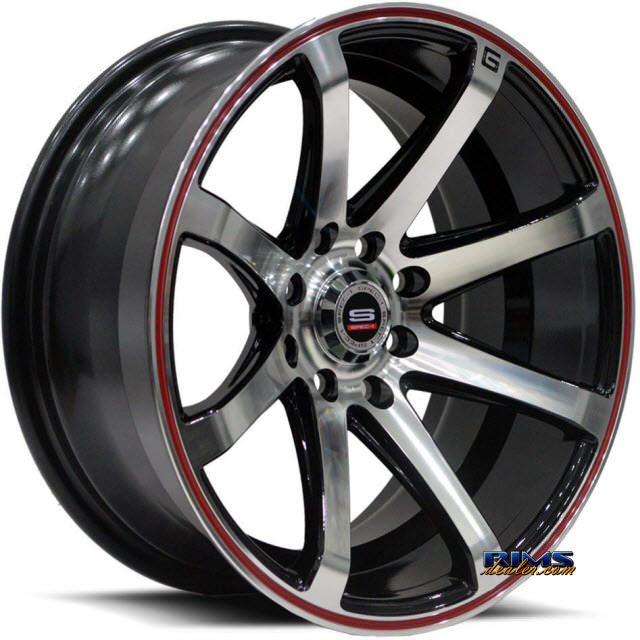 Pictures for Spec 1 Track SPT-17 Red Stripe machined w/ black