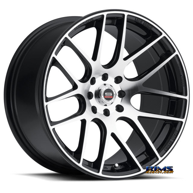 Pictures for Spec 1 Wheels SP-5 black gloss w/ machined