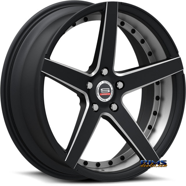 Pictures for Spec 1 Wheels SPM-76 black gloss w/ machined