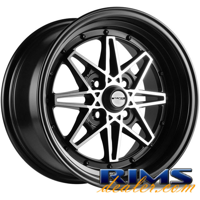 Pictures for STANCE WHEELS Emotion machined black w/black lip