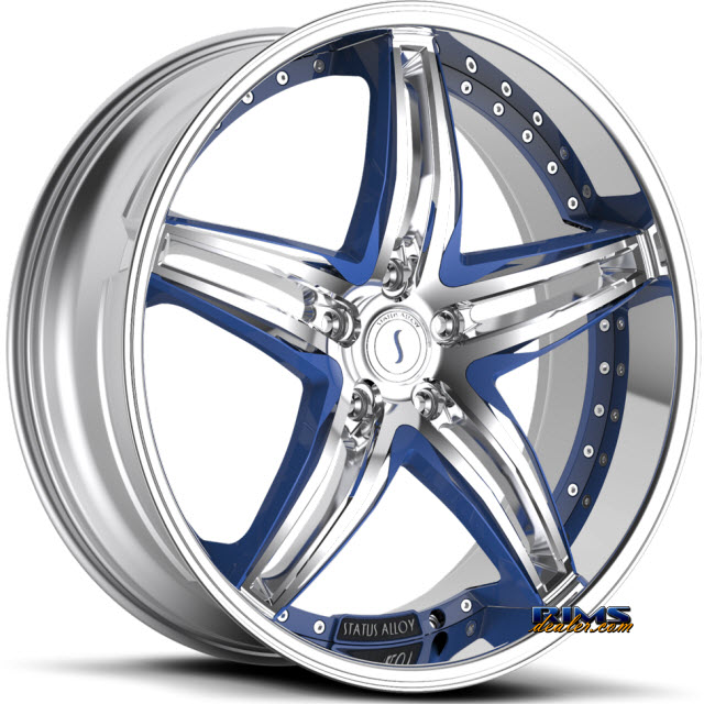 Pictures for STATUS S837 Haze (custom blue / 5-lug only) chrome