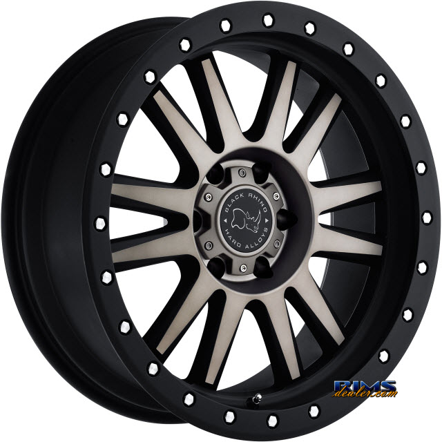 Pictures for BLACK RHINO TANAY - MATTE BLACK W/MACHINE FACE / DARK MATTE TINT BLACK FLAT