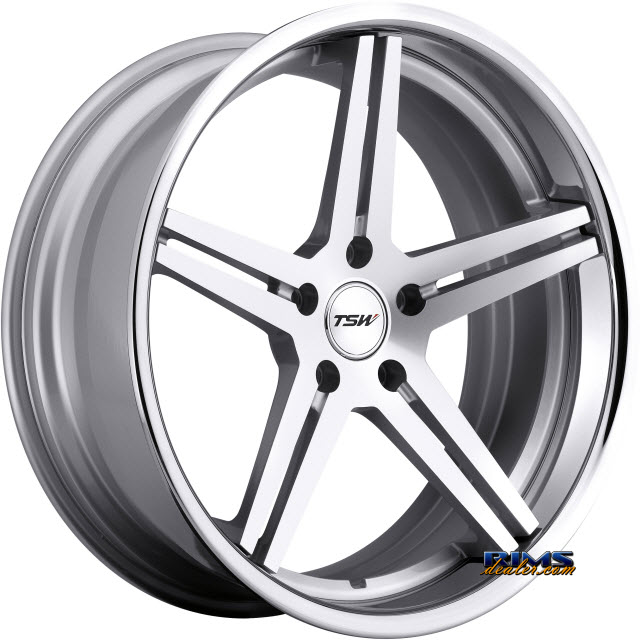 Pictures for TSW MIRABEAU - SILVER W/MACHINE FACE / CHROME STAINLESS LIP Silver Flat
