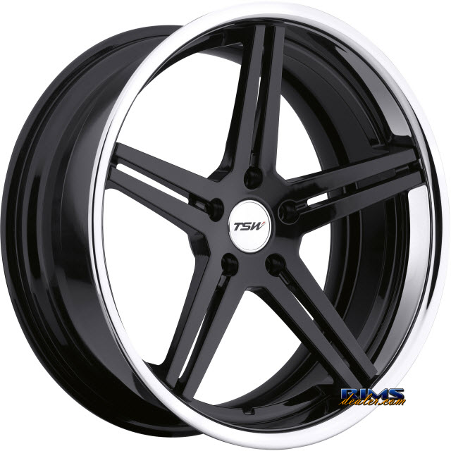Pictures for TSW MIRABEAU - GLOSS BLACK W/CHROME STAINLESS LIP BLACK GLOSS