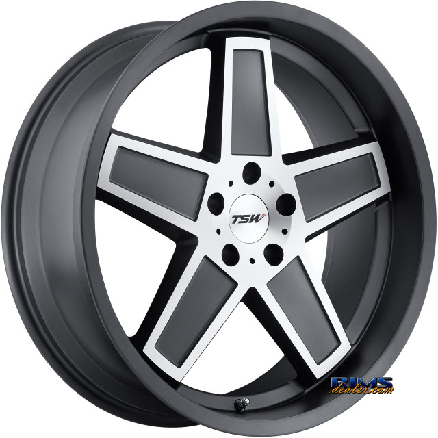 Pictures for TSW CAMBER - MATTE GUNMETAL W/MATTE MACHINE FACE / GUNMETAL LIP Gunmetal Flat
