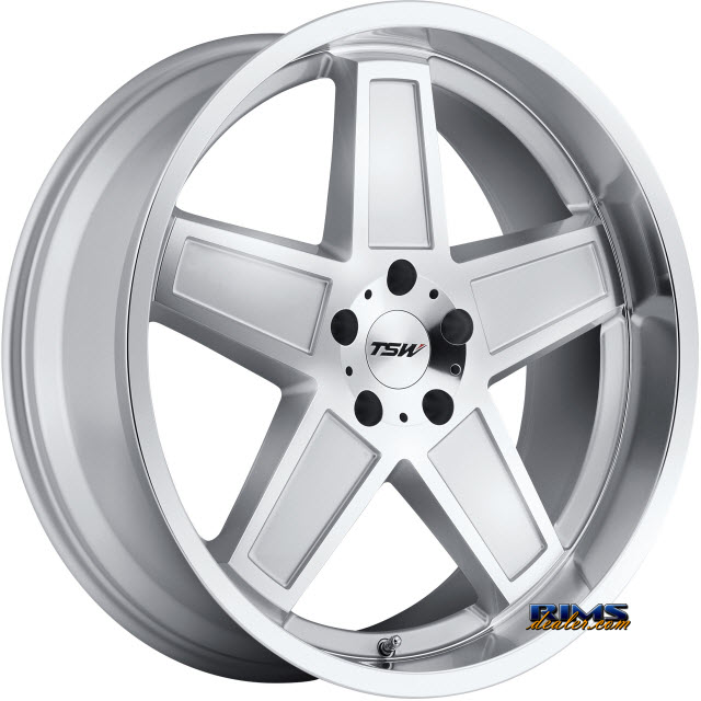 Pictures for TSW CAMBER - SILVER W/MIRROR CUT FACE / LIP Silver Flat