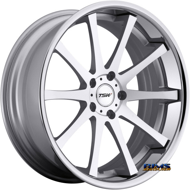 Pictures for TSW JEREZ - SILVER W/MACHINE FACE / CHROME STAINLESS LIP Silver Flat