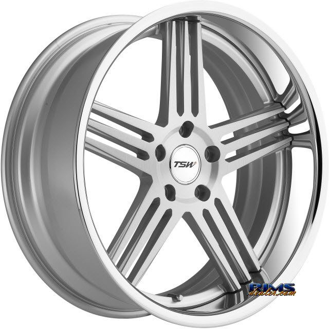 Pictures for TSW NOUVELLE - SILVER W/BRUSHED FACE / CHROME STAINLESS LIP Silver Flat