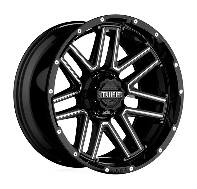 Pictures for Tuff A.T Wheels T17 Black Milled