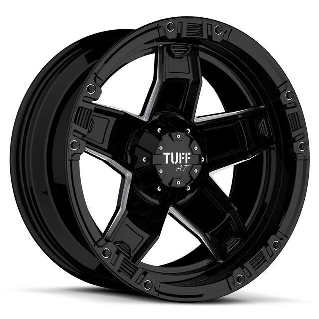 Pictures for Tuff A.T Wheels T10 Black Milled