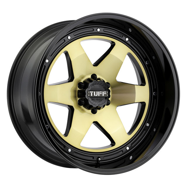 Pictures for Tuff A.T Wheels T1A (Gold Face) Black Gloss