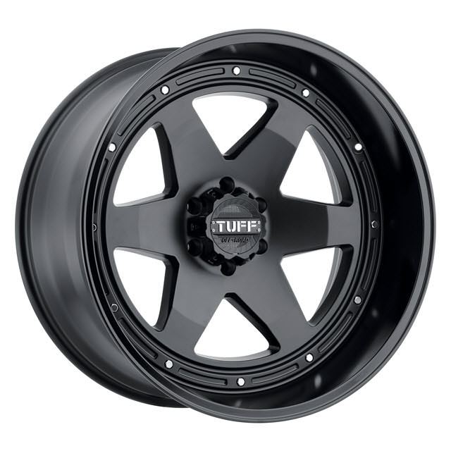 Pictures for Tuff A.T Wheels T1A (Gloss Lip) Matte Black