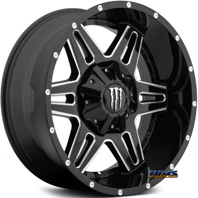 Pictures for Monster Energy 538BM - Milled Accents black gloss w/ machined