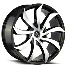 Pictures for Xcess Wheels X01 Black Gloss w/ Machined