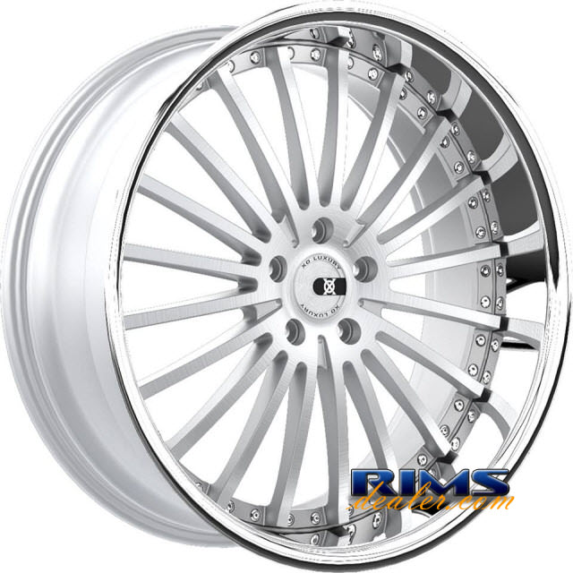 Pictures for XO Luxury Wheels NEWYORK silver w/ chrome lip