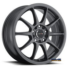 Vision Wheel Venom 425 gunmetal flat