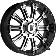 KMC XD Off-Road XD795 Hoss Black Gloss w/ Machined KMC XD Off-Road XD795 Hoss Black Gloss w/ Machined