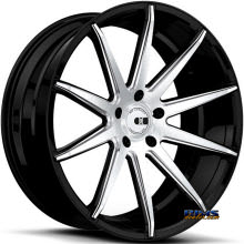 XO Luxury Wheels Sydney Machined w/ Black